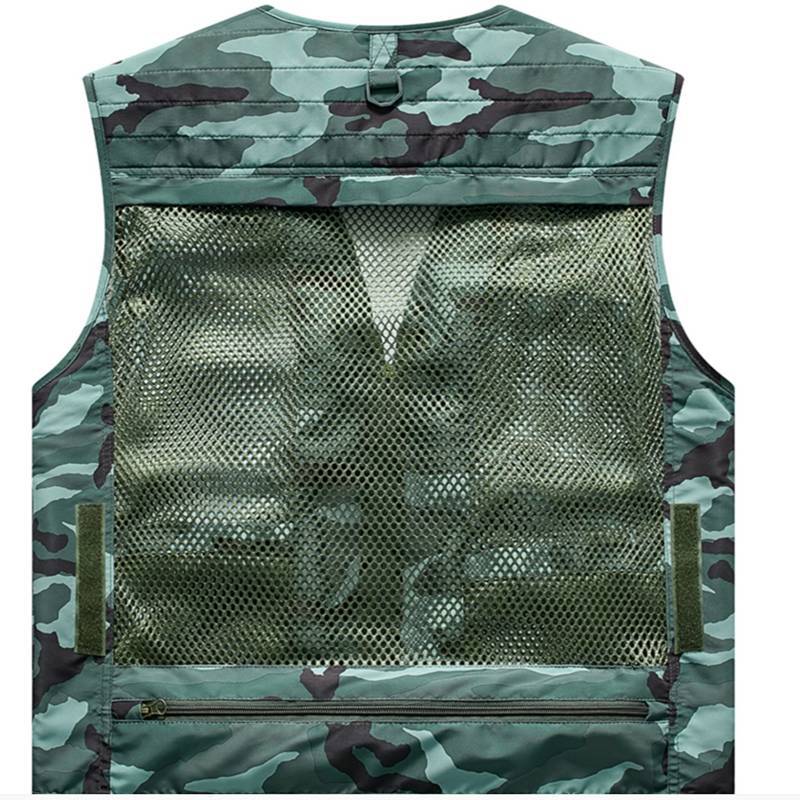 Four Seasons Photography Tooling Multi-Pocket Quick-Dry Vest Safety Waistcoat Logo Printing Men's and Women's Wear