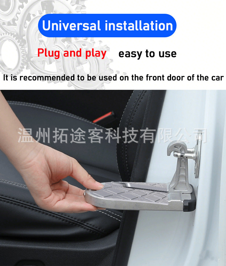 Car Assist Pedal for Climbing onto the Roof, Door Pedal, Car Door Step, Lightweight and Foldable