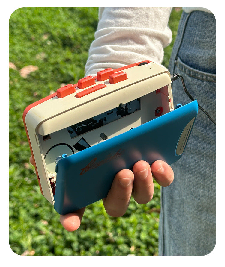Bayin Box Cross-Border Transparent Retro Tape Player Recorder Walkman Headphone Player Tape Player Radio