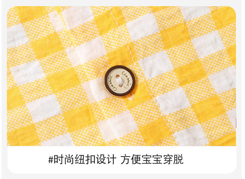 Boys and Girls Cloud Cotton Home Clothes Set Summer Cardigan Cartoon Kidsren's Pajamas Tops Pants Spring & Fall Two-Piece Set