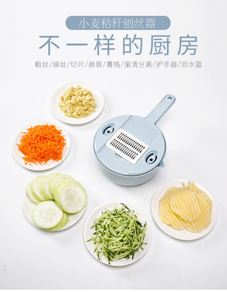 Multi-functional vegetable cutter flapper potato silk artifact coarse silk household grater does not hurt hands wipers slicer