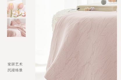 Cream Style Jacquard Curtain for Bedroom Premium Chenille Shading Living Room Bedroom French Light Luxury Shaoxing Curtain