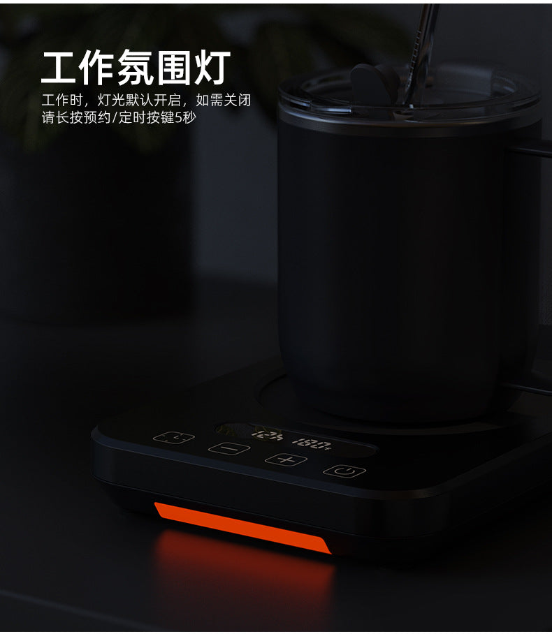 New 80-Degree Constant Temperature Coaster with Adjustable Temperature and Timed Insulation for Coffee Cups, Hot Milk Heating Coaster Base, Cup Warmer