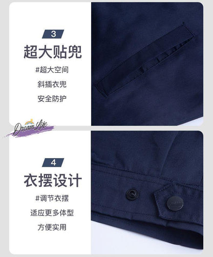 Summer thin anti-static overalls suit men's and women's long short sleeve gas station filling station gas petrochemical electricsuit