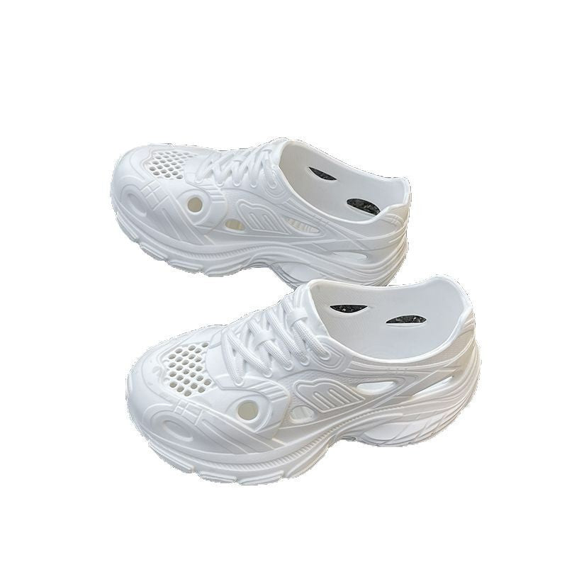 New Style Eva Thickened 5cm Height-Increasing Soft Sole Comfortable Versatile Dad Shoes Outdoor Closed-Toe Sandals for Couples
