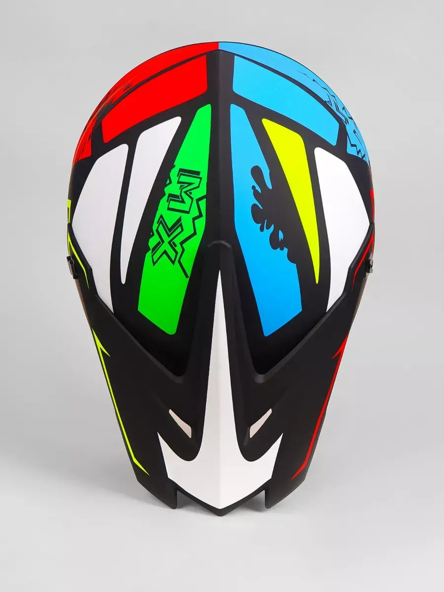 Off-Road Helmet Dot Certified Atv Helmet Cycling Mountain Bike Kart Helmet Three-Piece Set Motorcycle