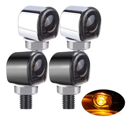 Harley Motorcycle Modified Retro Metal Led Turn Signal Hidden Finger Light Mini Direction Light 12V Indicator Light