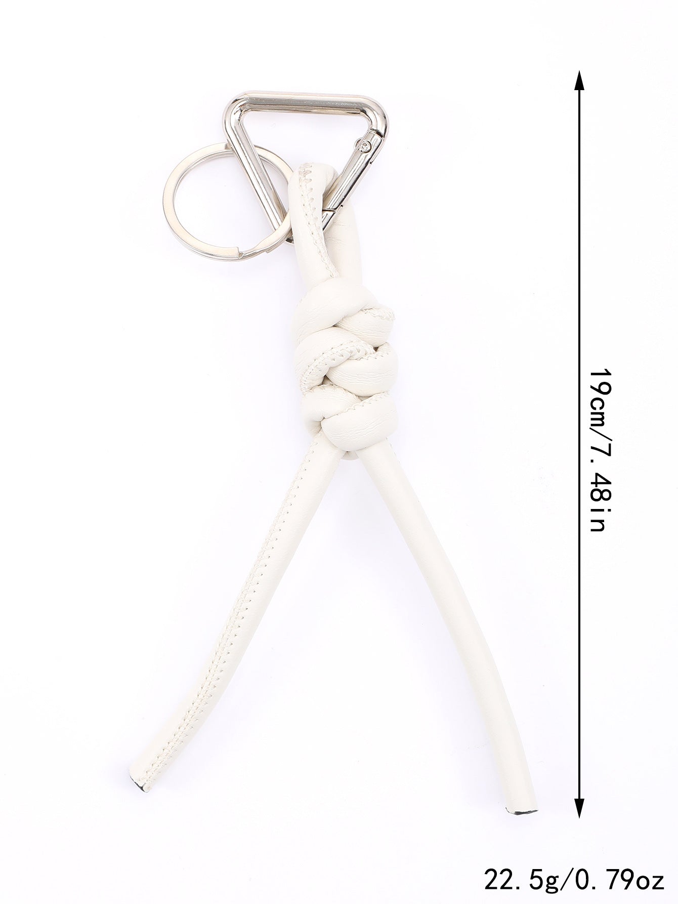 New triangle key chain PU hand-woven diamond key ring bag pendant key chain