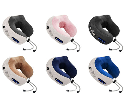 Household Massage U-shaped Pillow Memory Foam Portable Car Travel Electric Neck Cervical Massager U-shaped Massage Pillow