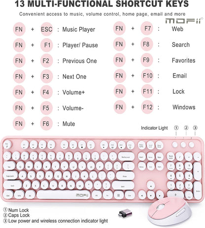 MOFII Skyscraper Hand 2.4G Wireless Keyboard Mouse Laptop Office Wireless Keyboard Mouse suit