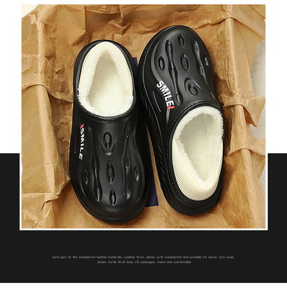 Cotton Slippers for Home, High-End, Daily Wear, 2025 New Style Fleece-Lined Warm Cotton Shoes for Men, Cotton Tow