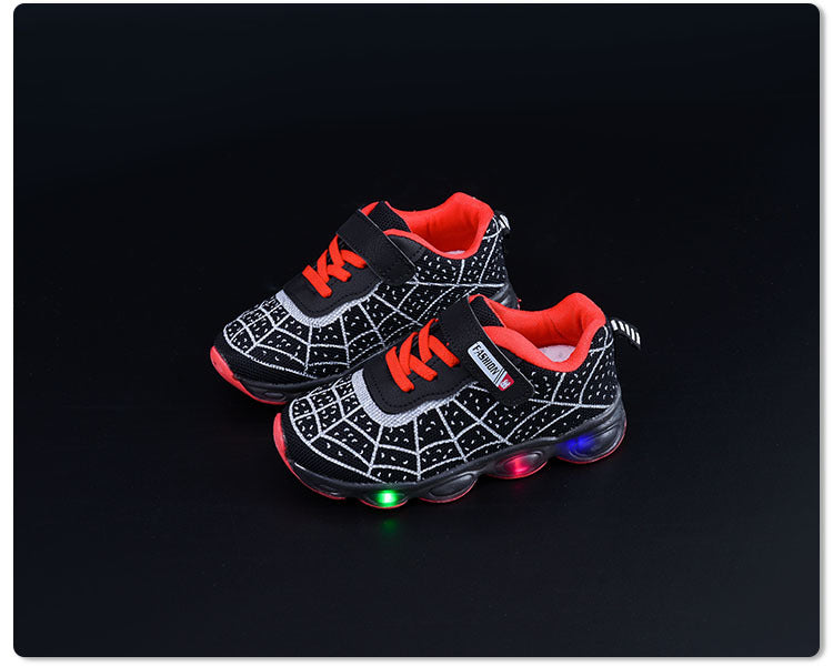 Spring and Autumn Kidsren's Shoes, Kidsren's Luminous Light Shoes, Men's and Women's Running Shoes, Baby Flash Shoes, Led Light-Up Sports Shoes, Mesh