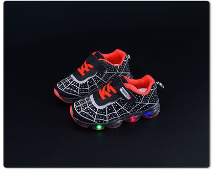 Spring and Autumn Kidsren's Shoes, Kidsren's Luminous Light Shoes, Men's and Women's Running Shoes, Baby Flash Shoes, Led Light-Up Sports Shoes, Mesh