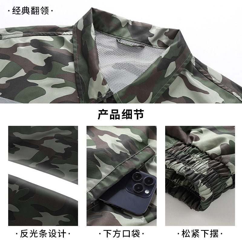 Cross-Border Cooling Air-Conditioning Clothing with Reflective Strips and Fan Cooling Clothing for Men and Women Labor Protection Summer Outdoor Work Clothes