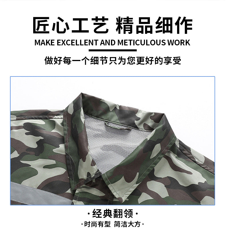 Cross-Border Cooling Air-Conditioning Clothing with Reflective Strips and Fan Cooling Clothing for Men and Women Labor Protection Summer Outdoor Work Clothes