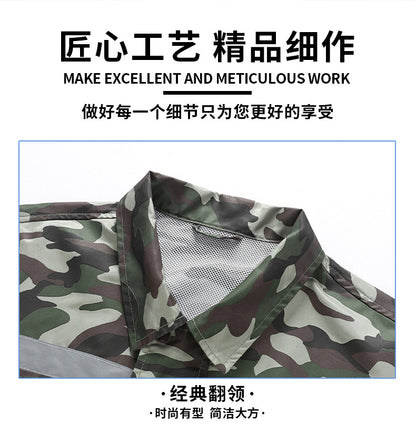 Cross-Border Cooling Air-Conditioning Clothing with Reflective Strips and Fan Cooling Clothing for Men and Women Labor Protection Summer Outdoor Work Clothes