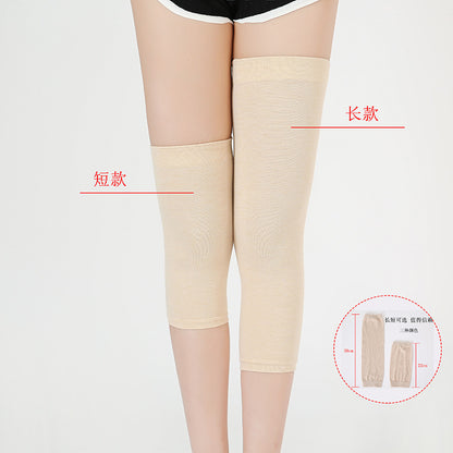 Men's and Women's Air-conditioned Room Warm Knee Cover Joint Sports Leg Cover Thin Pure Cotton Breathable Knee Pad