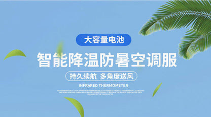 25 New Air-conditioning Clothes with Fan Outdoor Work Air-conditioning Shirt Factory Direct Cross-border Wholesale Exclusive
