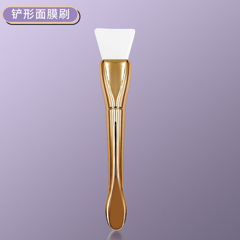 New Silver Rod silicone mask brush multifunctional beauty makeup brush ultra-thin flat head coating foundation brush mud film brush