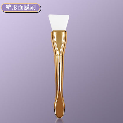 New Silver Rod silicone mask brush multifunctional beauty makeup brush ultra-thin flat head coating foundation brush mud film brush