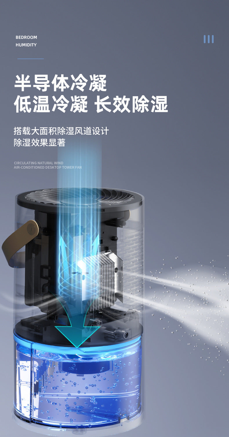 Factory Direct Dehumidifier for Home Bedroom, Small Silent Dehumidifier for Humid Weather, Air Purification, Dehumidification, and Moisture Absorption
