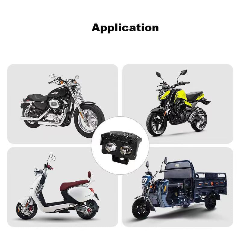 Electric car light super bright LED strong light motorcycle lens headlight shop street light tricycle battery car super bright spot light