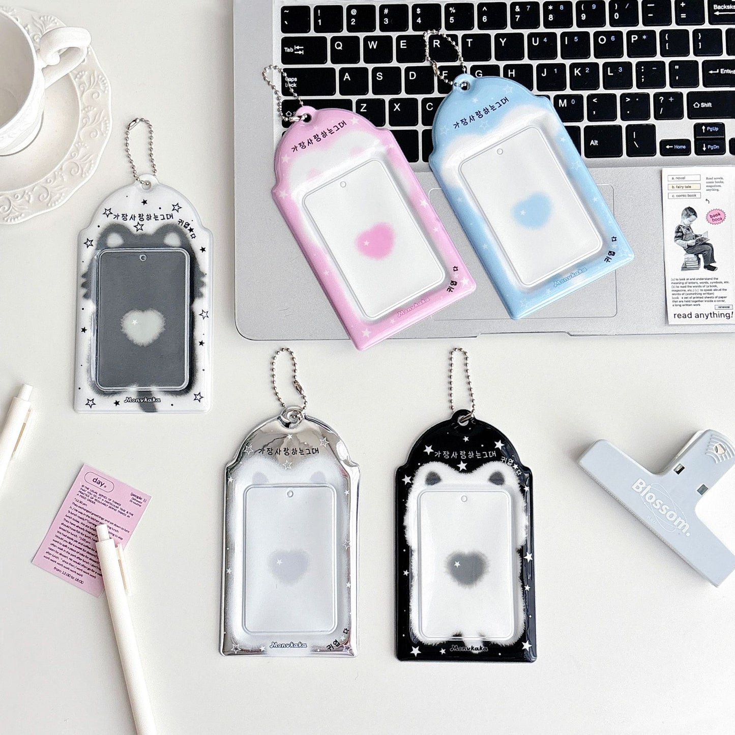 Original Blurry Animal 3inch Card Holder Pvc Card Holder Star Chasing Small Card Random Card Storage Card Bag Card Holder Protective Cover