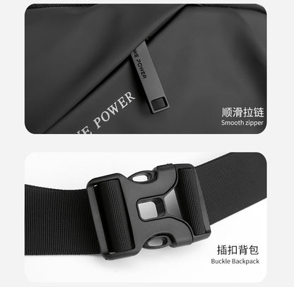 New Men's Multifunctional Waist Bag Water-repellent Casual Sports Chest Bag Outdoor Cycling Bag Fashionable Brand Crossbody Bag
