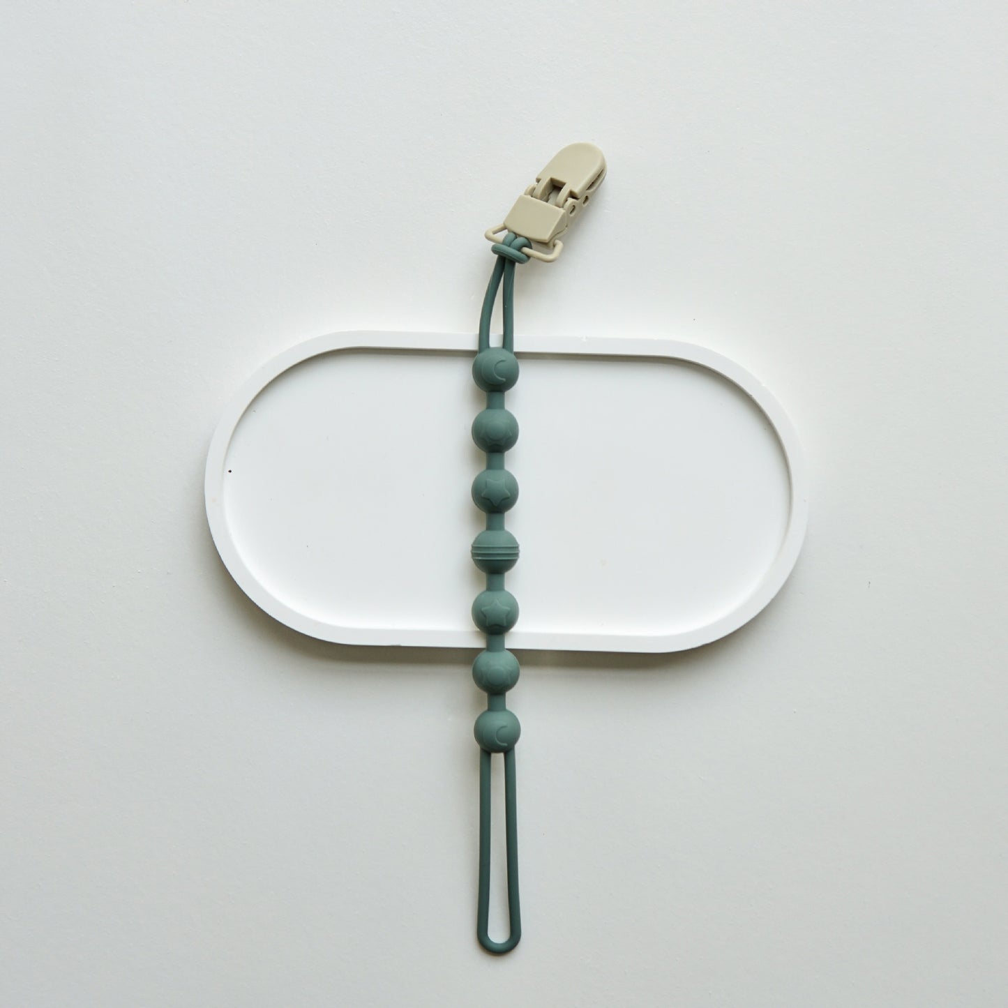 Ins Nordic Style New Plastic Clip Silicone Chain Baby Toy Grinding Stick Tooth Gum Silicone Chain Nipple Anti-losing Rope