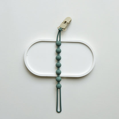 Ins Nordic Style New Plastic Clip Silicone Chain Baby Toy Grinding Stick Tooth Gum Silicone Chain Nipple Anti-losing Rope