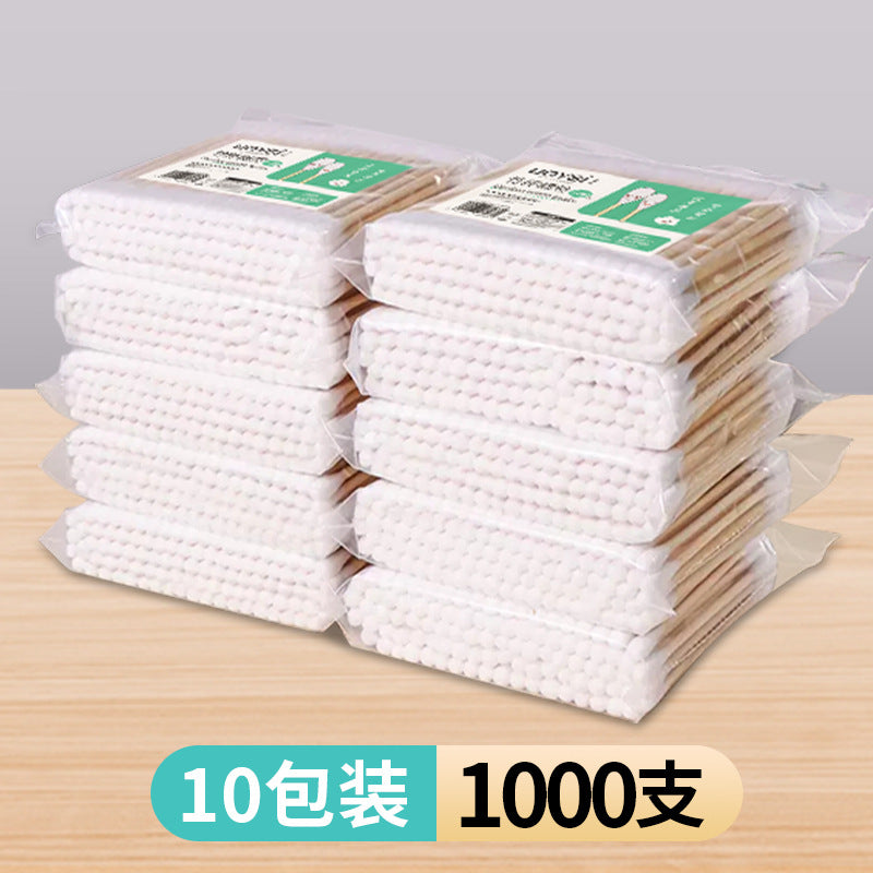 Double-Ended Bagged Cotton Swabs for Ear Picking, Ear Picking Cotton Swabs for Makeup Removal, Makeup and Beauty Cleaning, Free Shipping
