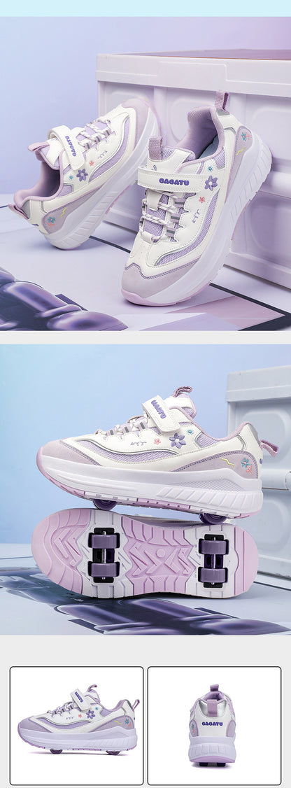 Girls' Roller Skates, Sports Shoes, New Kidsren's Walking Shoes, Medium and Large Kidsren's Dad's Shoes, Girls' Roller Skates, Running Shoes