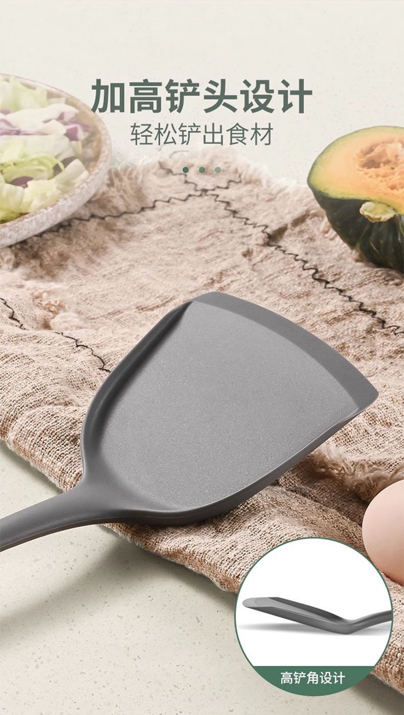 Household Silicone Spatula, Two-Tone Silicone Cooking Spatula, Kitchen Cooking Spoon, High-Temperature Resistant Spatula Set Wholesale
