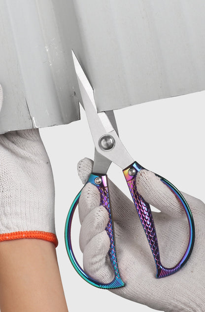 Lin Tai's Stainless Steel K82K26 Scissors Multifunctional Strong Alloy Scissors with Titanium-Plated Handle for Professional Use