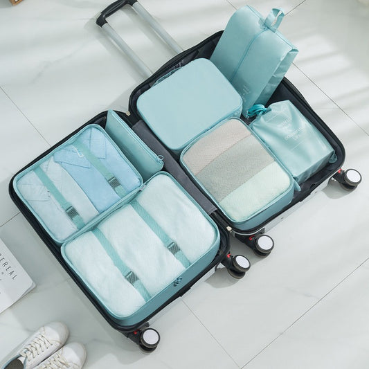 Travel Seven-Piece Storage Bag Clothes Organizer Storage Bag Portable Large Capacity Luggage Bag Classified Storage by PDG ibma