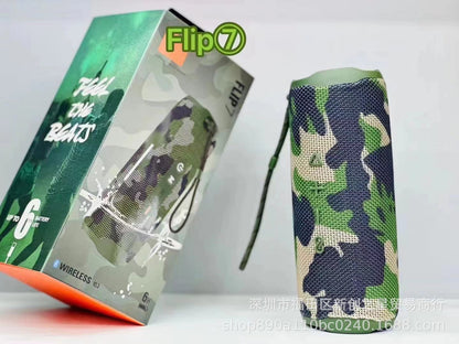 For foreign trade FLIP 60000 flower tube 7 generation bluetooth speaker wireless mini outdoor portable subwoofer waterproof audio