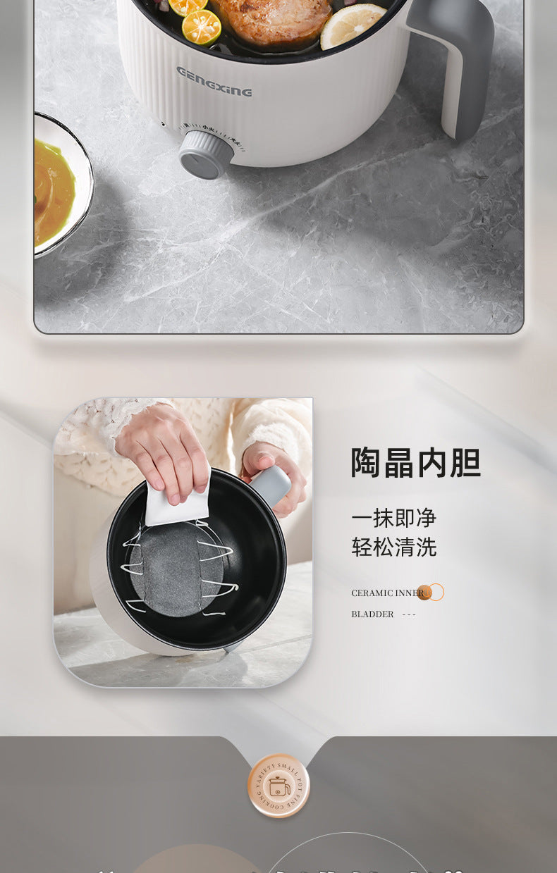 Multi-functional Electric Cooking Pot Household Dormitory Small Electric Pot for Cooking Noodles and Cooking Pot Small Quick-heating Pot Mini Electric Cooking Pot