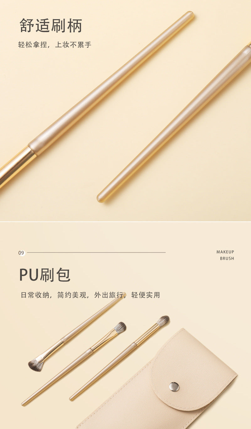 Source Manufacturer Makeup Brush Cangzhou 15 Pieces Gilt Eye Brush Blade Eyebrow Brush