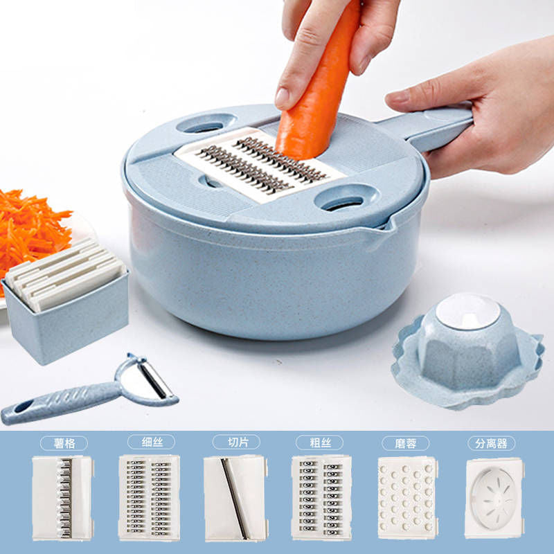 Multi-functional vegetable cutter flapper potato silk artifact coarse silk household grater does not hurt hands wipers slicer