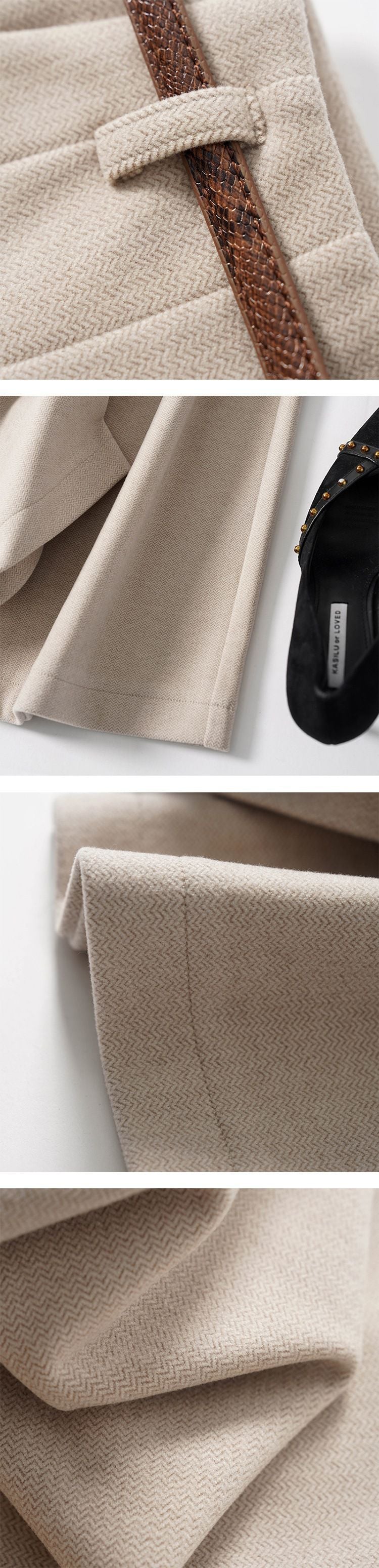 Lazy Style Woolen Pants for Women, New Autumn and Winter Wide-Leg Pants, Long Straight-Leg Pants, Thickened Woolen Casual Pants for Women