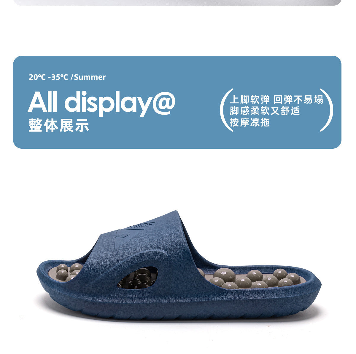 Massage Slippers for Women 2025 New Model Home Indoor Non-Slip Health-Preserving Acupressure Foot Point Slippers for Men Summer