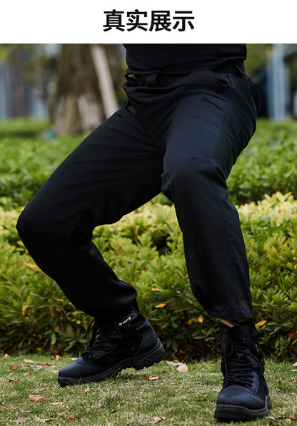 Spring and Autumn Security Training Pants Black Male Military Fan Pants Duty Summer Thin Special Forces Tactical Special Training Overalls