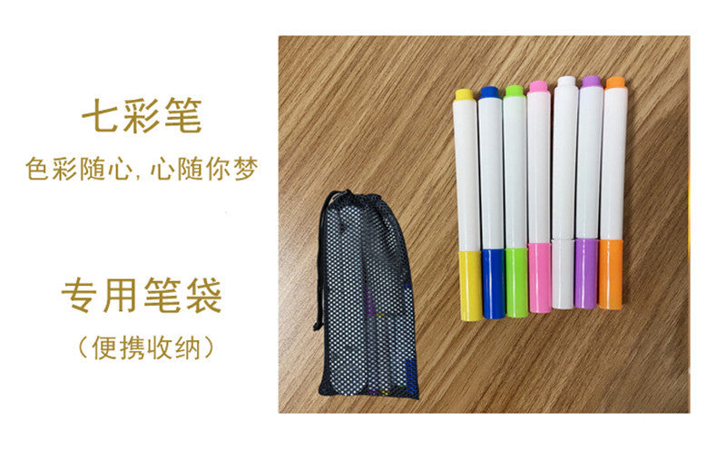 Children's Transparent Luminous Large Writing Board Household Erasable Small Whiteboard Acrylic Stand Message Board Cartoon with Light