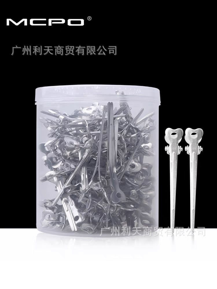 70 aluminum plate hairpin hairpin positioning clip partition clip hand push corrugated clip bangs clip modeling clip long mouth clip