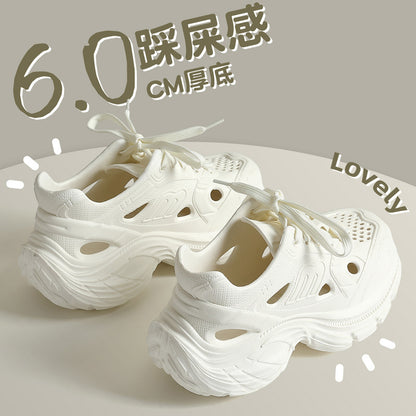 Thick-Soled Clogs for Women, Summer Sports and Leisure 2025 New Internet Celebrity Fashion Non-Slip Toe-Cap Sandals