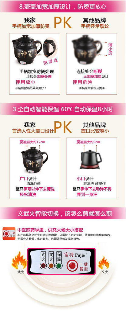 Factory wholesale decocting pot Chinese medicine pot automatic household Li Shizhen medicine pot plug-in decocting Chinese medicine casserole ceramic