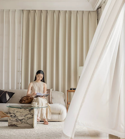 2026 New Summer Blackout Curtain Fabric, Sunshade and Heat Insulation for Living Room and Bedroom, Simple Modern Blackout Curtain Finished Product