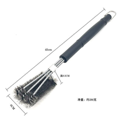 Amazon's Best-Selling Stainless Steel Barbecue Brush Wire Brush Barbecue Grill Cleaning Brush Bbq Barbecue Tool Brush