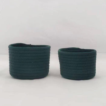 Small Cotton Rope Under-Bed Storage Box, Woven Under-Bed Storage Basket, Snack Basket, Home Storage Organizer