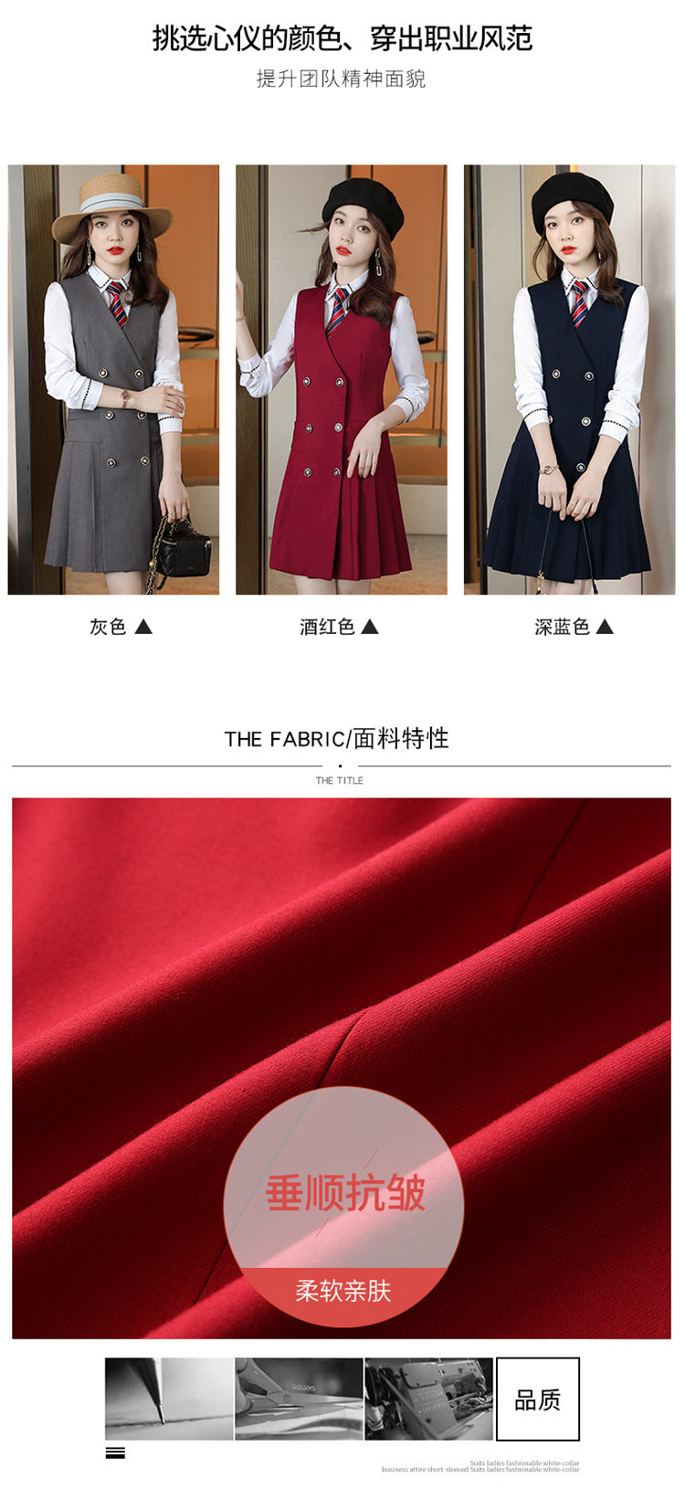 【Fashionable Pleated Skirt】Blue Dress for Women Autumn 2026 New Style Unique Design Korean Version Suspender Dress